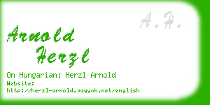 arnold herzl business card